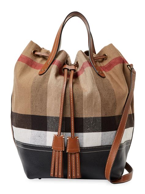 burberry small canvas bucket bag|burberry bridal collection tote bag.